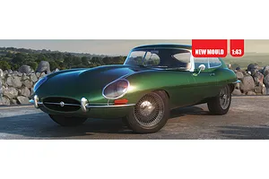 Airfix 1/43 Jaguar E-Type Scaled Plastic Model Starter Kit image 74000