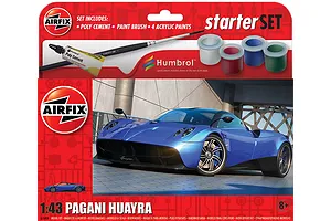 Airfix 1/43 Pagani Huayra Scaled Plastic Model Starter Kit