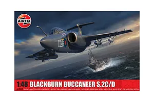 Airfix 1/48 Blackburn Buccaneer S.2C/D Fighter Scaled Plastic Model Kit image 74010