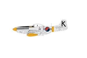 Airfix 1/72 North American F-51D Mustang Scaled Plastic Model Kit image 74052