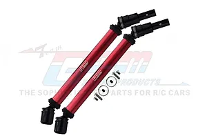 GPM Red Aluminium &amp; Carbon Steel Front/Rear CVD Driveshafts 2Pcs