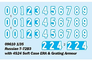 Trumpeter 1/35 Russian T-72B3 w/ 4S24 Soft Case ERA & Grating Armour Scaled Plastic Model Kit image 74252