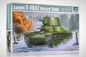 Trumpeter 1/35 Soviet T-100Z Tank Scaled Plastic Model KIt image 74308