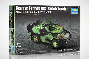 Trumpeter 1/72 German Fennek LGS Armoured Vehicle Scaled Plastic Model Kit - Dutch Version image 74310