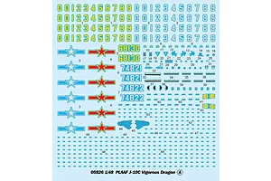 Trumpeter 1/48 PLAAF J-10C Vigorous Dragon Jet Scaled Plastic Model Kit image 74360