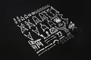 Rovan Baja Silver Aluminium Complete Suspension Upgrade Kit image 74411