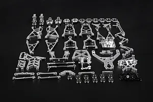 Rovan Baja Silver Aluminium Complete Suspension Upgrade Kit image 74413