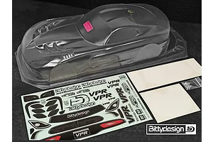 Bittydesign 1/10 VPR No Prep Street Drag racing Unpainted Body Shell w/ Decals image 74419