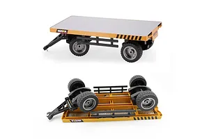 Huina Forklift with Trailer RC Construction Vehicle Electric 2WD 1/10 Scale RTR image 74460