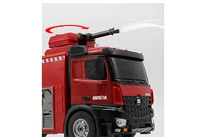 Huina Fire Truck with Water Cannon RC Fire Truck Electric 2WD 1/14 Scale RTR image 74485