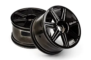 HPI 3.8" Trophy Truggy 7-Spoke Black Chrome Rims 2Pcs image 7452
