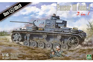 Das Werk 1/16 Panzer III Ausf. J (3 in 1) Scale Plastic Model Kit image 74601