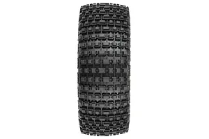 Pro-Line 3.3" Gladiator M2 Medium Compound Tyres on Black Mach 10 Rims - Glued Wheels 2Pcs image 74678