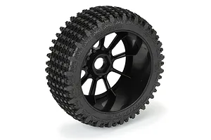 Pro-Line 3.3" Gladiator M2 Medium Compound Tyres on Black Mach 10 Rims - Glued Wheels 2Pcs image 74680
