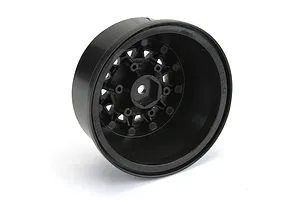 Pro-Line 2.2/3.0" Raid Black Bead-Loc Rims 2Pcs w/ Silver Beadlock Rings image 74705