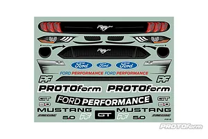 Protoform 1/7 2021 Ford Mustang GT Clear Unpainted Body Shell image 75005