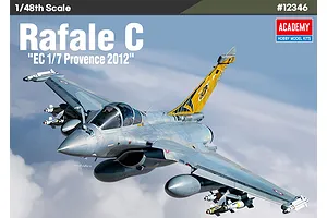 Academy 1/48 Rafale C "EC 1/7 Provence 2012" Fighter Jet Scaled Plastic Model Kit image 75216