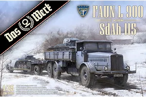 Das Werk 1/35 Faun L900 incl. Sd.Ah.115 Truck Scaled Plastic Model Kit
