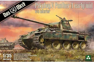 Das Werk 1/35 Panther Ausf.A Early/Mid Version Tank Scaled Plastic Model Kit w/o Interior