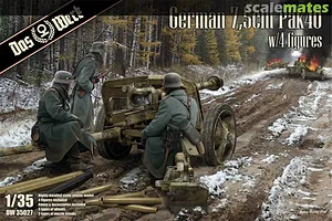 Das Werk 1/35 German 7.5cm Pak40 Scaled Plastic Model Kit