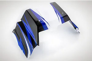 Rovan 1/5 5IVE-T Completed Painted Blue Body Shell & Roll Cage Kit image 75380