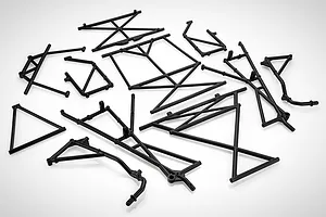 Rovan 1/5 5IVE-T Completed Painted Blue Body Shell & Roll Cage Kit image 75384