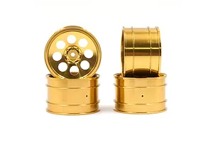 Yeah Racing 2.1" Gold Aluminium 8 Spoke Rims 4Pcs image 75515
