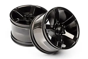 HPI 3.2" Bullet Black Chrome Rims 2Pcs image 7554