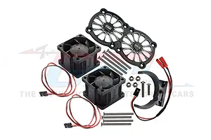 GPM Black Aluminium Adjustable Motor Heatsink w/ Dual Cooling Fans image 75947