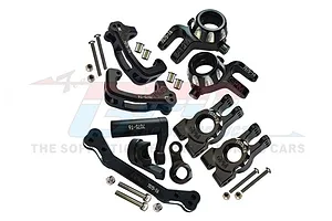 GPM Black Aluminium Hubs &amp; Steering Assembly Set