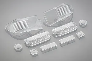 RGT Clear Unpainted Lamp-Chimney Set w/ Decals image 76021