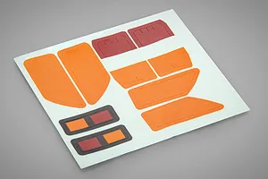 RGT Clear Unpainted Lamp-Chimney Set w/ Decals image 76022