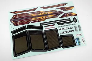RGT 1/10 Rescuer Unpainted Body Shell w/ Decals image 76063