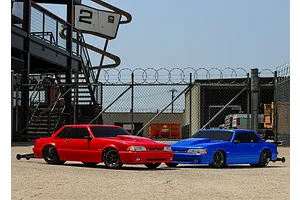 Traxxas 1/10 Drag Slash Ford Mustang Fox Black Painted Body Shell w/ Hardware image 76142