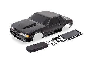 Traxxas 1/10 Drag Slash Ford Mustang Fox Black Painted Body Shell w/ Hardware image 76146