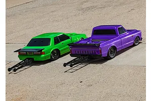 Traxxas 1/10 Drag Slash Ford Mustang Fox Green Painted Body Shell w/ Hardware image 76150