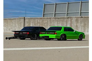 Traxxas 1/10 Drag Slash Ford Mustang Fox Green Painted Body Shell w/ Hardware image 76154