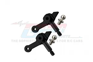 GPM Black Aluminium Steering Hubs 2Pcs