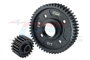 GPM Carbon Steel 51/20T Centre Output &amp; Input Gears 2Pcs