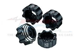 GPM Pro-Line Black Aluminium 8x32 to 17mm Wheel Hex Adapters 4Pcs image 76428