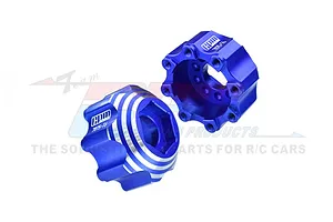 GPM Pro-Line Blue Aluminium 8x32 to 17mm Wheel Hex Adapters 2Pcs image 76433