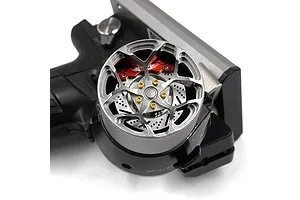 Yeah Racing Gunmetal Aluminium Transmitter Steering Wheel Set image 76479