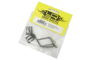 Yeah Racing Silver Steel Exhaust Tail Pipe 2Pcs image 76553