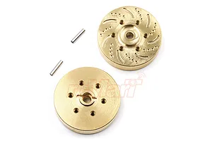 Yeah Racing Brass 53g Wheel Hexes 2Pcs