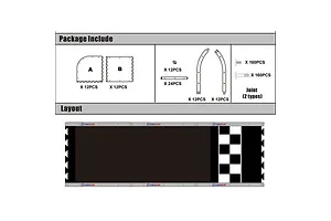 EasyLap Mini-Z RC 3x2m Home Racing Track image 76575