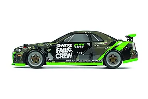 HPI 1/18 Fail Crew Nissan Skyline R34 GT-R Body Shell image 76710