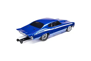 Losi 1970 Chevelle No Prep RC Drag Car Electric Brushless 2WD 1/16 Scale RTR - Blue image 76727
