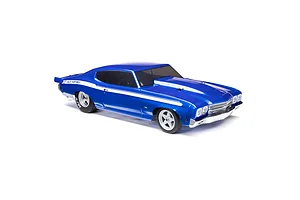 Losi 1970 Chevelle No Prep RC Drag Car Electric Brushless 2WD 1/16 Scale RTR - Blue image 76728