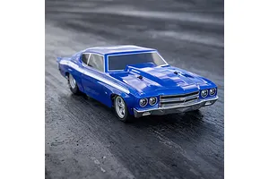 Losi 1970 Chevelle No Prep RC Drag Car Electric Brushless 2WD 1/16 Scale RTR - Blue image 76737