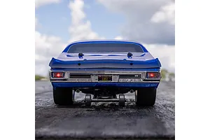 Losi 1970 Chevelle No Prep RC Drag Car Electric Brushless 2WD 1/16 Scale RTR - Blue image 76739